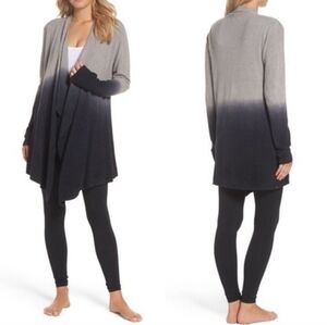 Barefoot Dreams Bamboo Chic Lite Calypso Ombre Cardigan Sweater Small Medium